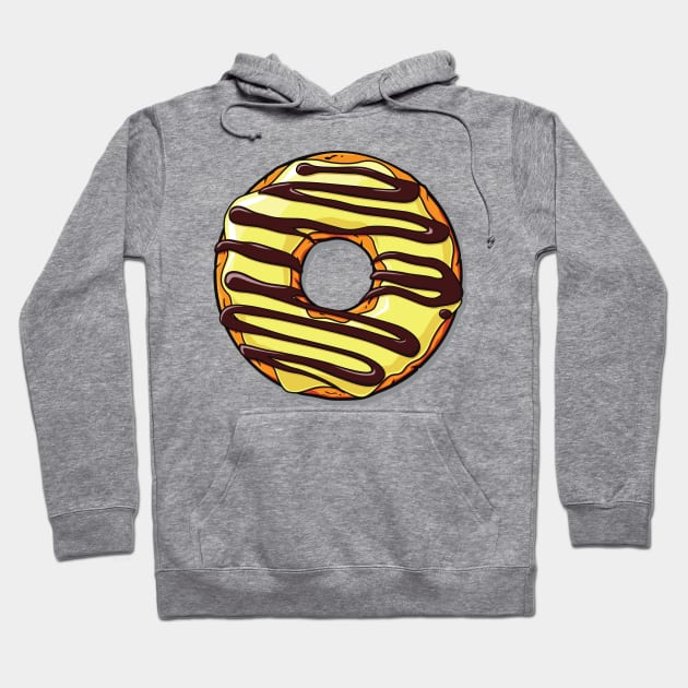 Yellow donut hoodie top